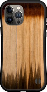 【iPhone対応】 耐衝撃 スマホケース ハイブリッドケース Wood（木目調）type012