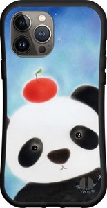 【iPhone対応】 耐衝撃 スマホケース ハイブリッドケース パンダとリンゴ