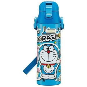 水筒 580ml ステンレスボトル I'm Doraemon ステッカ スケーター 超軽量 ロック付 ワンプッシュ SDC6N