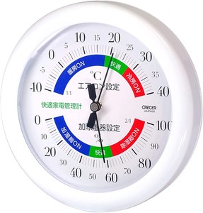CRECER(クレセル) 日本製 快適家電管理 温湿度計