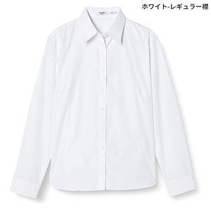 レディースシャツ レギュラー襟 開襟ブラウス オフィス ビジネス ワイシャツ L-25