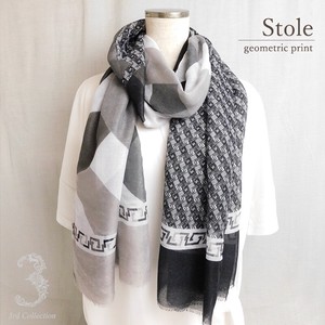 Stole Geometric Pattern Pudding Spring/Summer Stole