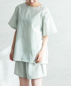 Stripe Short Sleeve Pajama Set