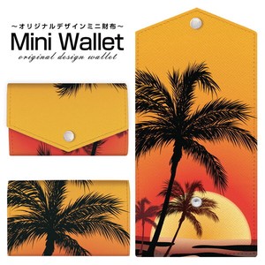 コンパクトだけど大容量 豊富なデザインから選べるミニ財布 Palm&Sunset