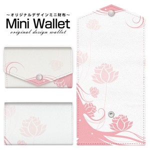 コンパクトだけど大容量 豊富なデザインから選べるミニ財布 Pastel Flower type006