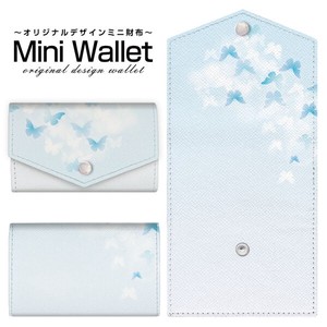 コンパクトだけど大容量 豊富なデザインから選べるミニ財布 Butterfly(type001)