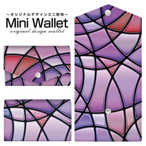 コンパクトだけど大容量 豊富なデザインから選べるミニ財布 Stained Glass(type003)
