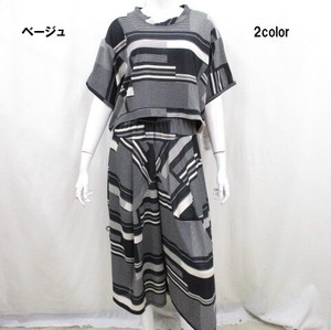 【2023春物新商品】ボーダーデザインパンツスーツ