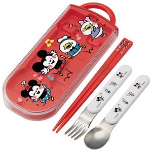 Bento Cutlery Mickey Kanahei Skater Antibacterial Dishwasher Safe Made in Japan