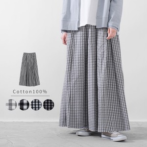 Skirt Long Skirt Gathered Skirt Checkered