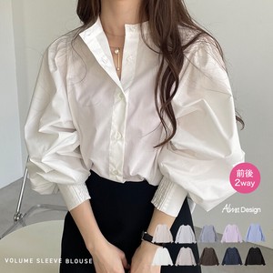 Button Shirt/Blouse Long Sleeves Volume 2Way