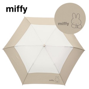 ◆2023新作◆【miffy】婦人用晴雨兼用折傘切継ぎ刺繍☆晴雨兼用・折りたたみ傘