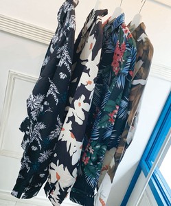 Button Shirt/Blouse Assortment Floral Pattern Tops Summer Casual Spring Unisex