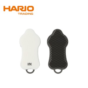 『HARIO INK』ラバーブラシショートヘア— グレー Rubber Brush for Short Coat IK-RBS-GR　◎SD EXPORT OK