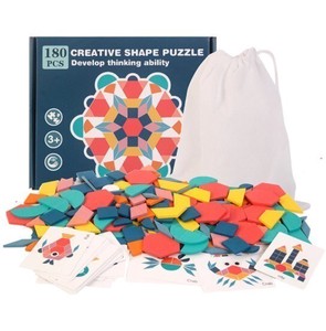子供 木製 3D ジグソーパズル ボード 赤ちゃん 教育 学習 おもちゃ BQ510