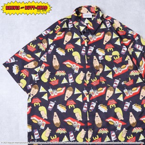 再入荷【BEAVIS】総柄シャツ【2023夏物新作】＜ユニセックス＞