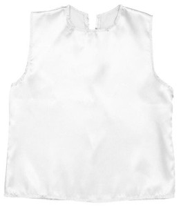 【ATC】ソフトサテンシャツ幼児〜小学校低学年用白 14718