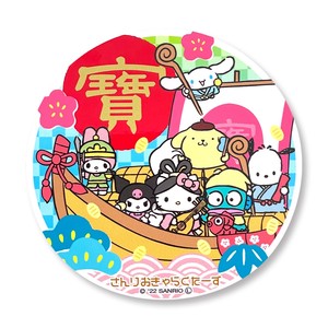 Object/Ornament Sticker Sanrio Characters Seven Deities Of Good Luck