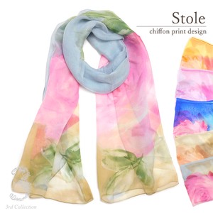 Stole Pudding Spring/Summer Rose Pattern Stole