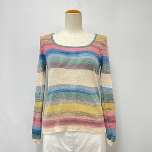 Sweater/Knitwear Knitted Spring/Summer Gradation Ladies' Border