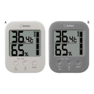 <ビューティ＆ヘルシー><温湿度計／塩分計>ドリテック デジタル温湿度計モスフィ O-801