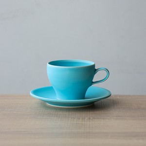 トルコブルーコーヒーカップ＆ソーサー マグカップ 光春窯  [日本製/波佐見焼/カップ]