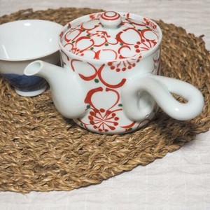 日式茶壶 茶壶 有田烧 附带茶叶滤网 500ml 日本制造