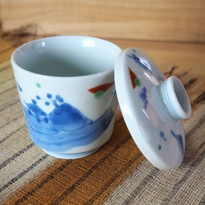 錦山水 蒸し碗  茶碗蒸し [日本製/有田焼/和食器]