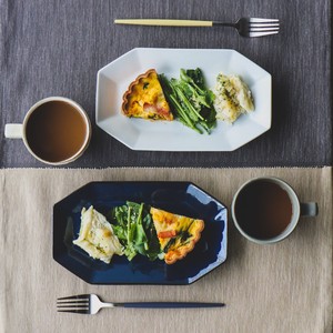 波佐见烧 大餐盘/中餐盘 餐具 日式餐具 2颜色 日本制造