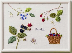 COSMO Embroidery Kits Garden Sketchbook Berries