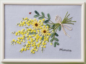 COSMO Embroidery Kits Garden Sketchbook Mimosa