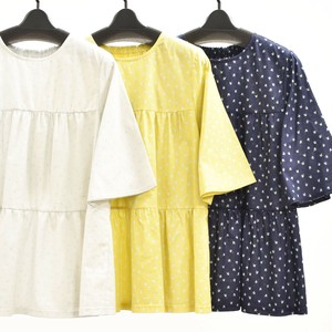 T-shirt/Tee Pullover Floral Pattern Printed Made in Japan