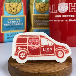 汽车用品 咖啡 狮王 贴纸
