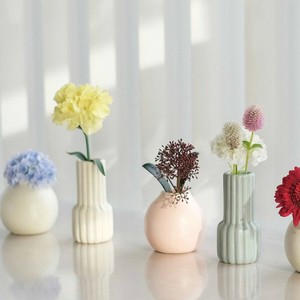 ミニメロウベース ラウンド＆トール フラワーベース 花瓶 母の日