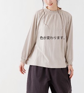 T-shirt Pullover Spring/Summer Shirring Cut-and-sew