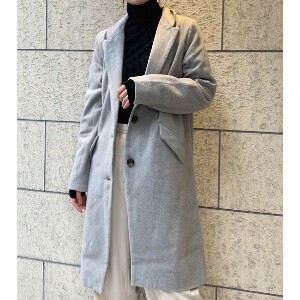 【タイムセール】＜在庫限り＞チェスターコート　アウター　秋　冬　AW　ミディアム　きれいめ　SALE
