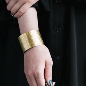 金手链 锤目纹 手镯 黄铜 4cm 日本制造