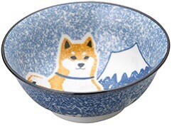 Large Bowl Shiba Dog Fuji