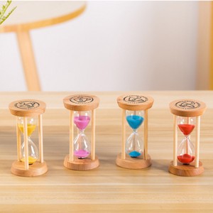 砂時計 卓上 3分 5分 時計 木製枠 木製 インテリア おしゃれな砂時計