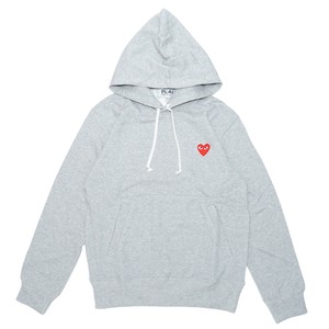 コムデギャルソン AZ-T170 MEN RED HEART PLAY HOODED SWEATSHIRT