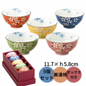 ギフトセット 京桜 茶碗 5客揃 美濃焼 日本製