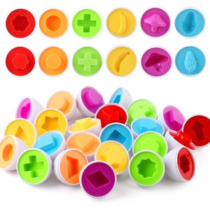 おもちゃ 組み合わせ 教え 色を認識 賢い卵シミュレーション 卵12箇  BQ559