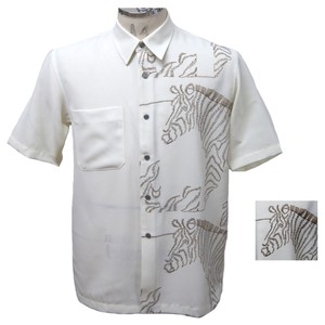 Button Shirt Animal Embroidered Made in Japan