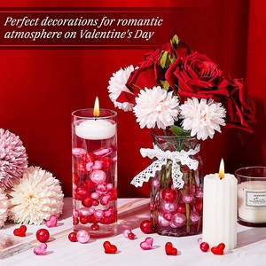 バレンタインデー真珠キャンデー花瓶詰め物ジェルビーズ飾り詰め物インテリア BQ572