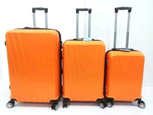 Suitcase/Shopping Trolley Orange Panda Set of 3