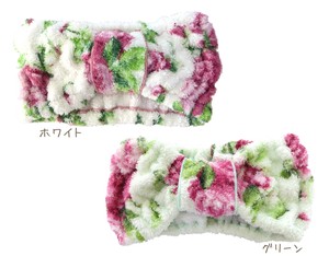 Hairband/Headband White Floral Pattern Made in Japan
