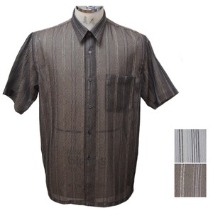 Button Shirt Stripe Short-Sleeve Made in Japan