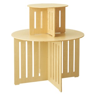 木製簡易テーブル 円形タイプ