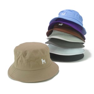 【定番品】SHF−ドッグ刺繍コットンバケットハット　ヤング帽子