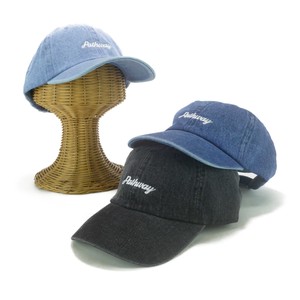 【定番品】SHF−pathway刺繍デニムローキャップ　ヤング帽子
